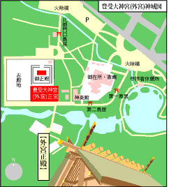 伊勢神宮 外宮地図
