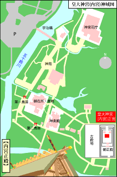 伊勢神宮 内宮地図